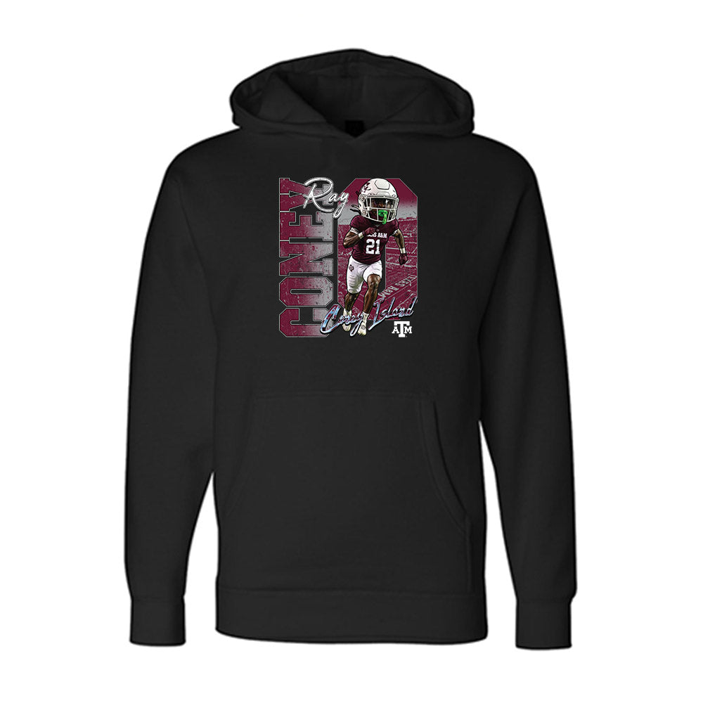 Texas A&M - NCAA Football : Ray Coney - Graphic Hooded Pullover Sweatshirt-0