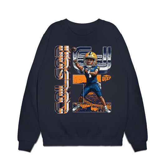 UTEP - NCAA Football : EJ Colson - Graphic Premium Crewneck Sweatshirt-0