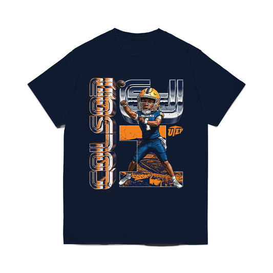 UTEP - NCAA Football : EJ Colson - Graphic Comfort Colors T-Shirt-0