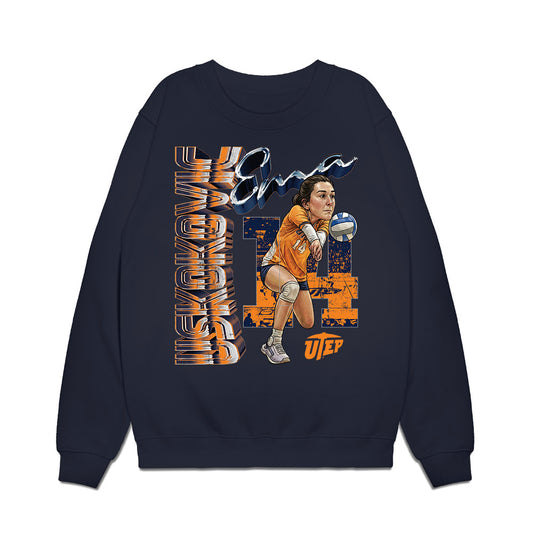 UTEP - NCAA Womens Volleyball : Ema Uskokovic - Graphic Premium Crewneck Sweatshirt-0