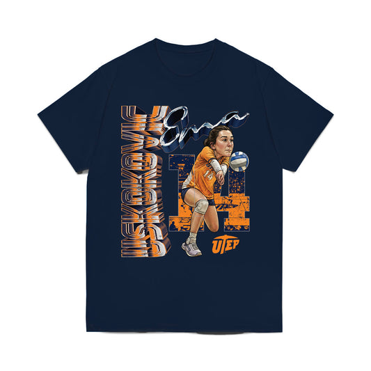 UTEP - NCAA Womens Volleyball : Ema Uskokovic - Graphic Comfort Colors T-Shirt-0