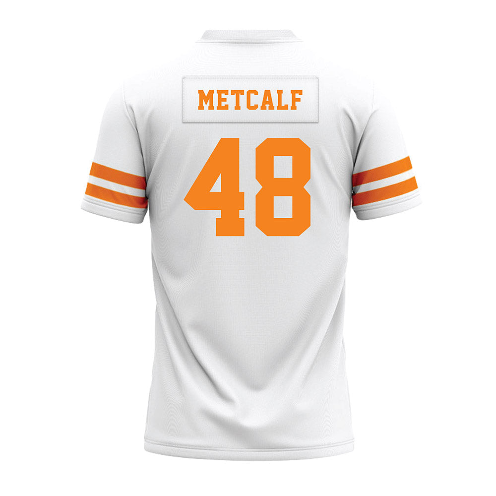 Tennessee - NCAA Football : Tevis Metcalf - White Premium Football Jersey-1