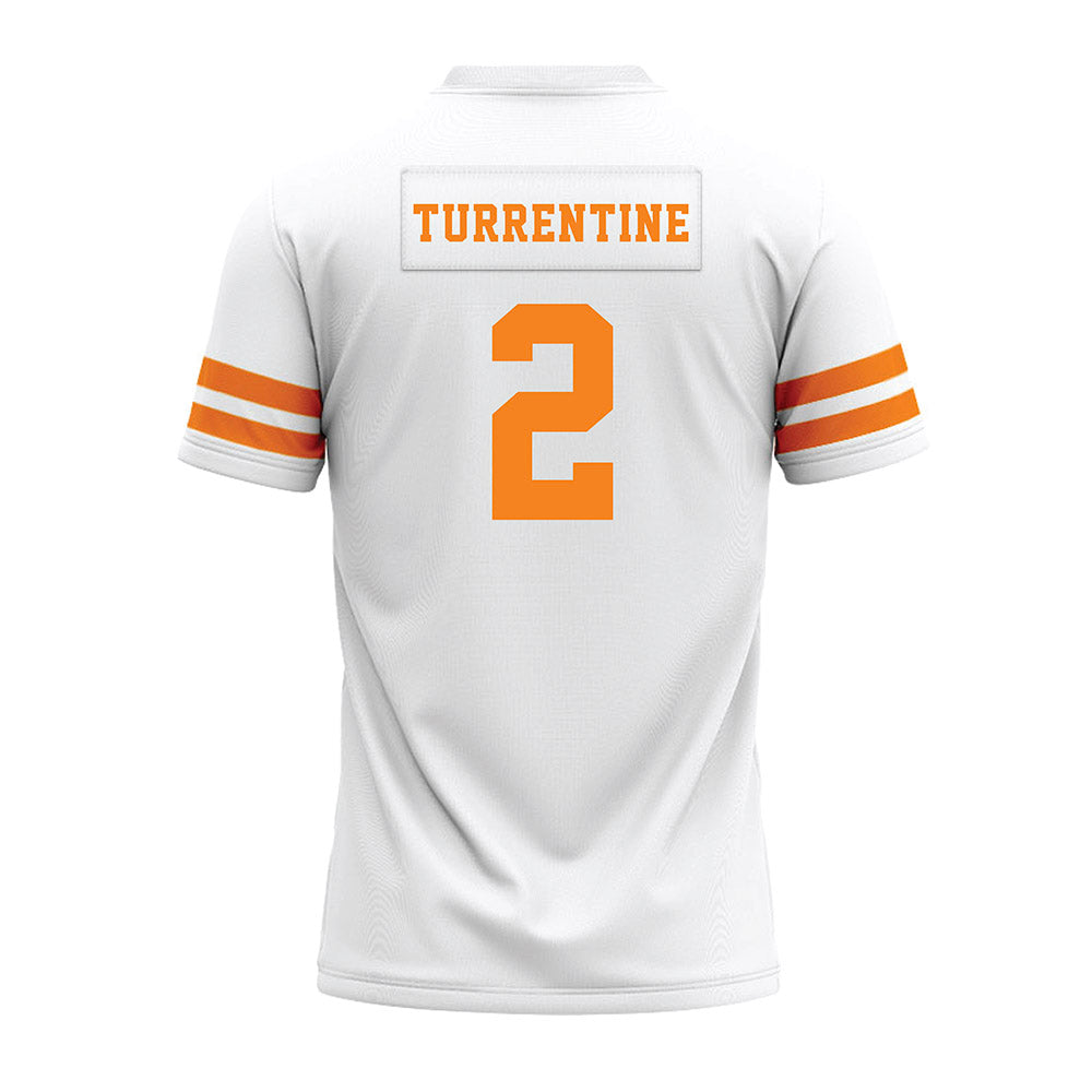 Tennessee - NCAA Football : Andre Turrentine - White Premium Football Jersey-1