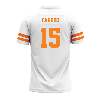 Tennessee - NCAA Football : Edrees Farooq - White Premium Football Jersey-1