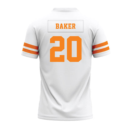 Tennessee - NCAA Football : Justin Baker - White Premium Football Jersey-1