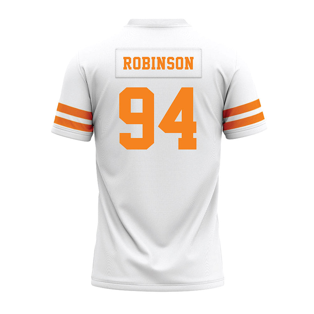 Tennessee - NCAA Football : Nathan Robinson - White Premium Football Jersey-1