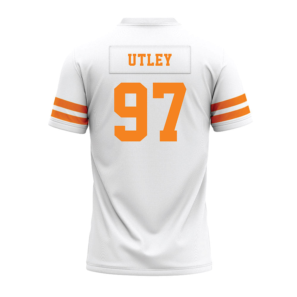 Tennessee - NCAA Football : Ethan Utley - White Premium Football Jersey-1