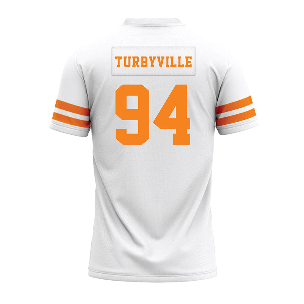 Tennessee - NCAA Football : Josh Turbyville - White Premium Football Jersey-1