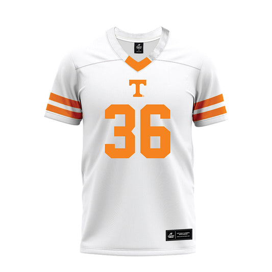 Tennessee - NCAA Football : Nathan Roberts - White Premium Football Jersey-0