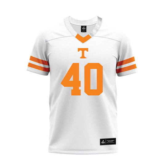Tennessee - NCAA Football : Seamus Meagher - White Premium Football Jersey-0