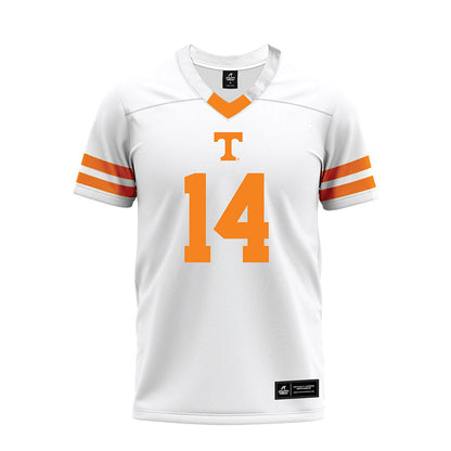 Tennessee - NCAA Football : Braylon Staley - White Premium Football Jersey-0