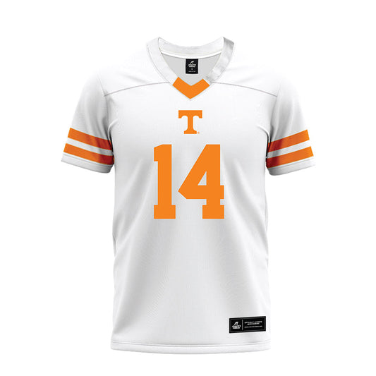 Tennessee - NCAA Football : Braylon Staley - White Premium Football Jersey-0