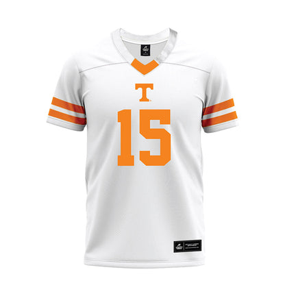 Tennessee - NCAA Football : Edrees Farooq - White Premium Football Jersey-0
