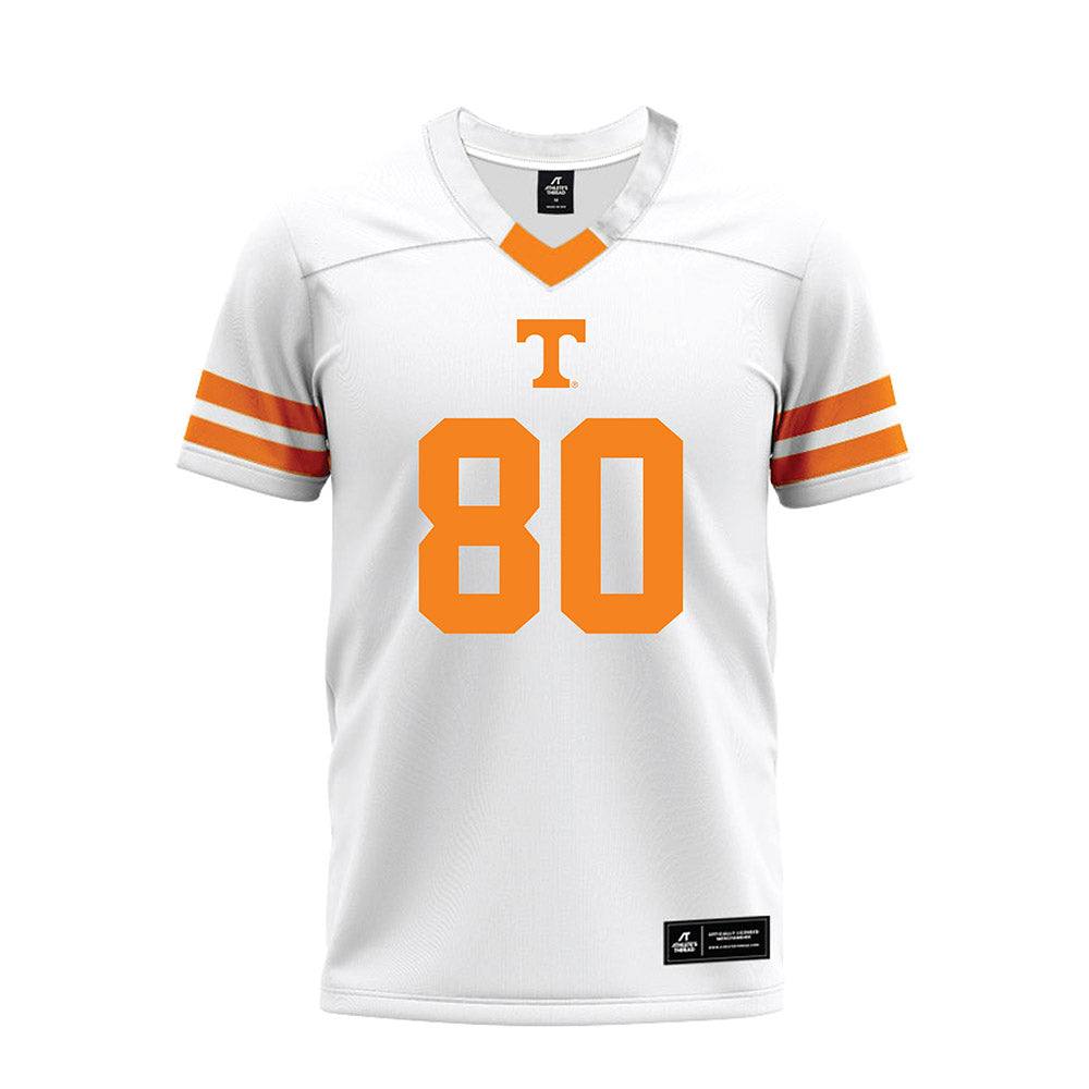 Tennessee - NCAA Football : Travis Smith Jr. - White Premium Football Jersey-0