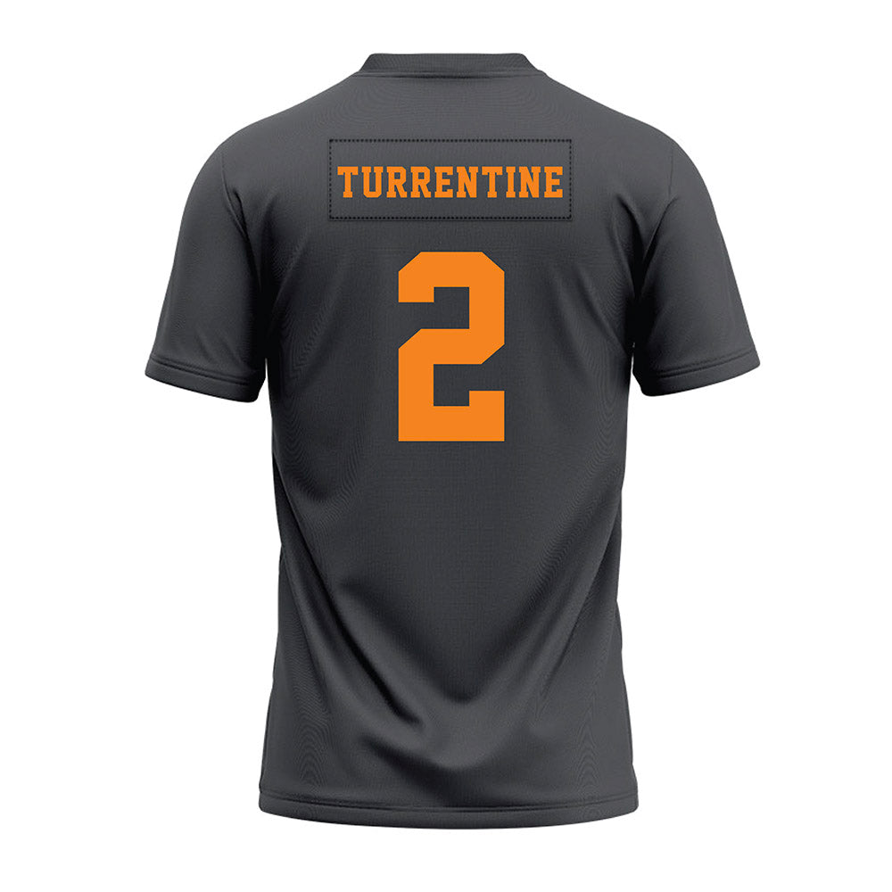 Tennessee - NCAA Football : Andre Turrentine - Black Premium Football Jersey-1