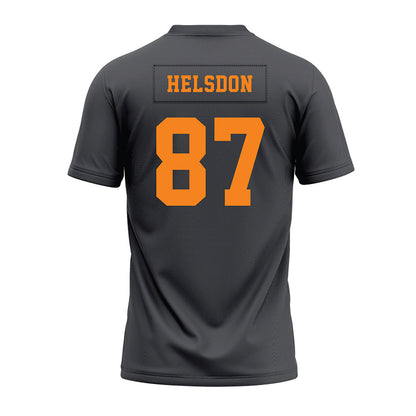 Tennessee - NCAA Football : Joshua Helsdon - Black Premium Football Jersey-1