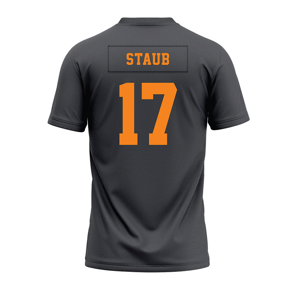 Tennessee - NCAA Football : Ryan Staub - Black Premium Football Jersey-1