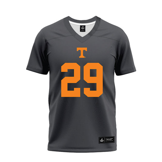 Tennessee - NCAA Football : Jack Henry Jakobik - Black Premium Football Jersey-0