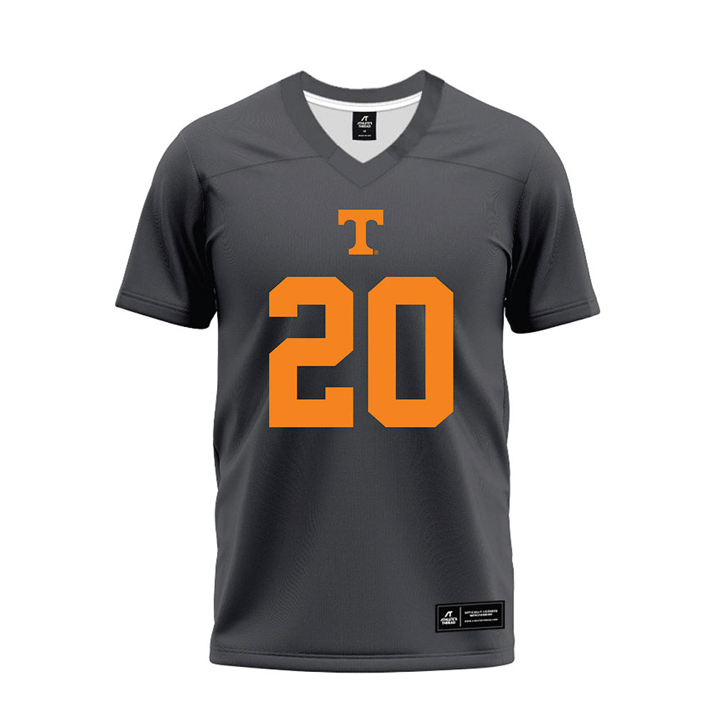 Tennessee - NCAA Football : Justin Baker - Black Premium Football Jersey-0