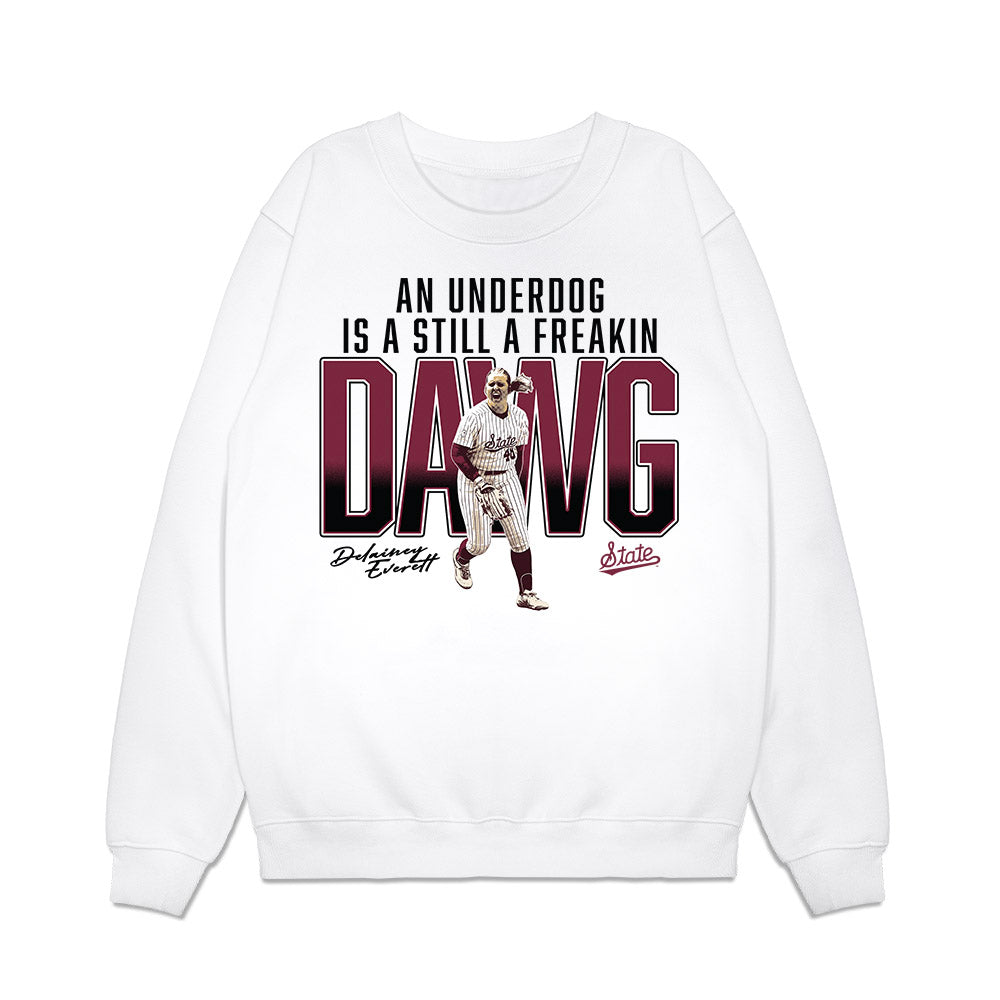 Mississippi State - NCAA Softball : Delainey Everett - Premium Crewneck Sweatshirt-0