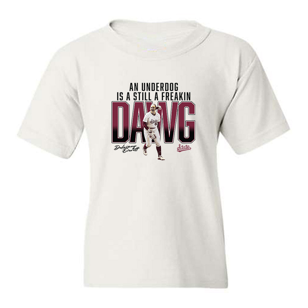 Mississippi State - NCAA Softball : Delainey Everett - Youth T-Shirt-0