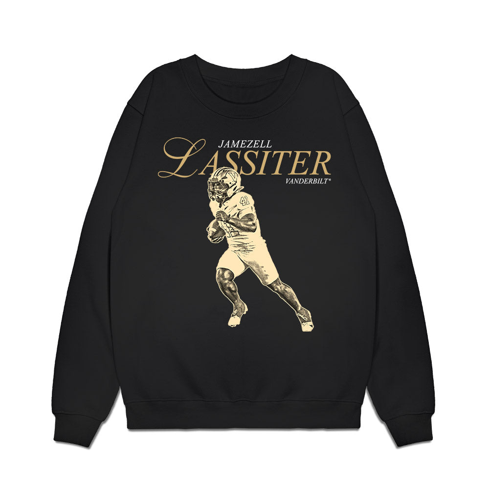 Vanderbilt - NCAA Football : Jamezell Lassiter - Legacy Premium Crewneck Sweatshirt-0