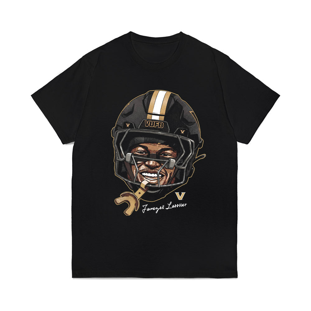 Vanderbilt - NCAA Football : Jamezell Lassiter - Game Face Comfort Colors T-Shirt-0