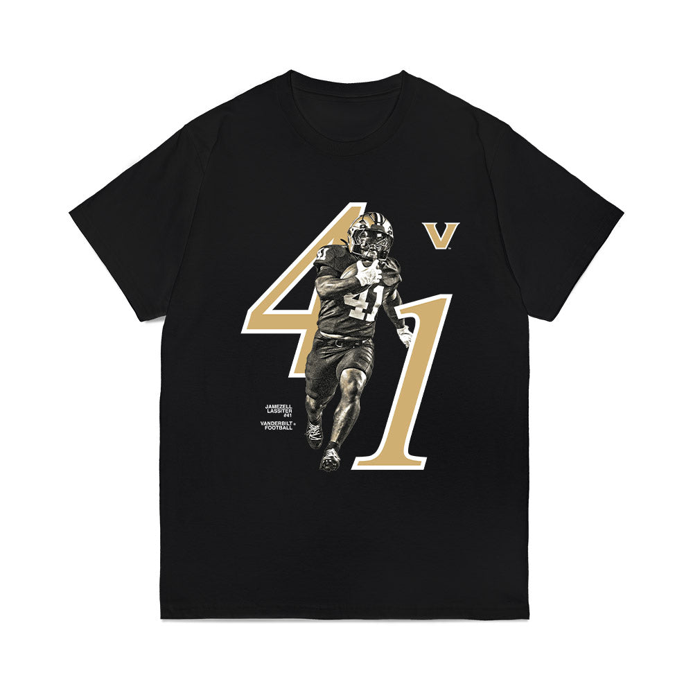 Vanderbilt - NCAA Football : Jamezell Lassiter - Graphic Comfort Colors T-Shirt-0