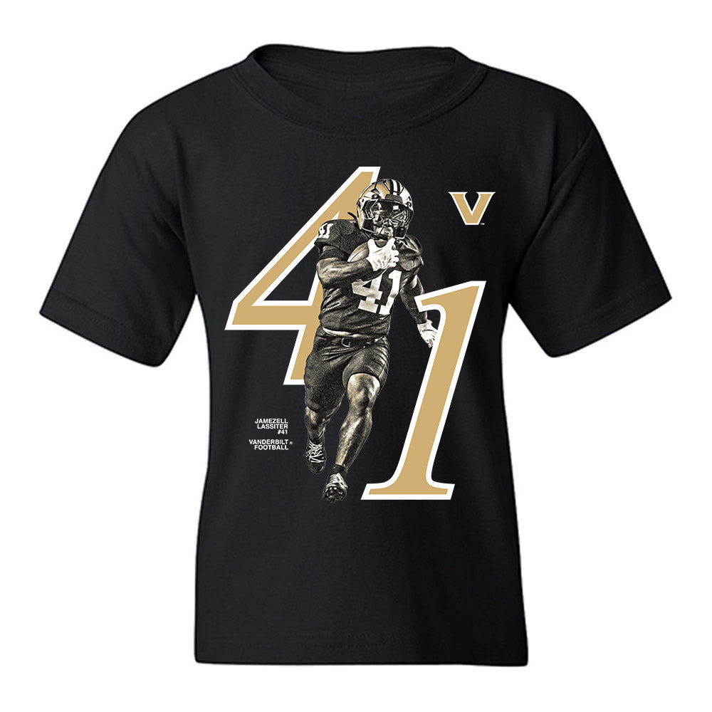 Vanderbilt - NCAA Football : Jamezell Lassiter - Graphic Youth T-Shirt-0