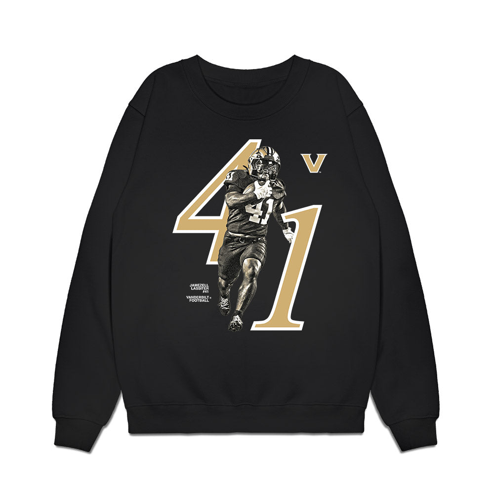 Vanderbilt - NCAA Football : Jamezell Lassiter - Graphic Premium Crewneck Sweatshirt-0