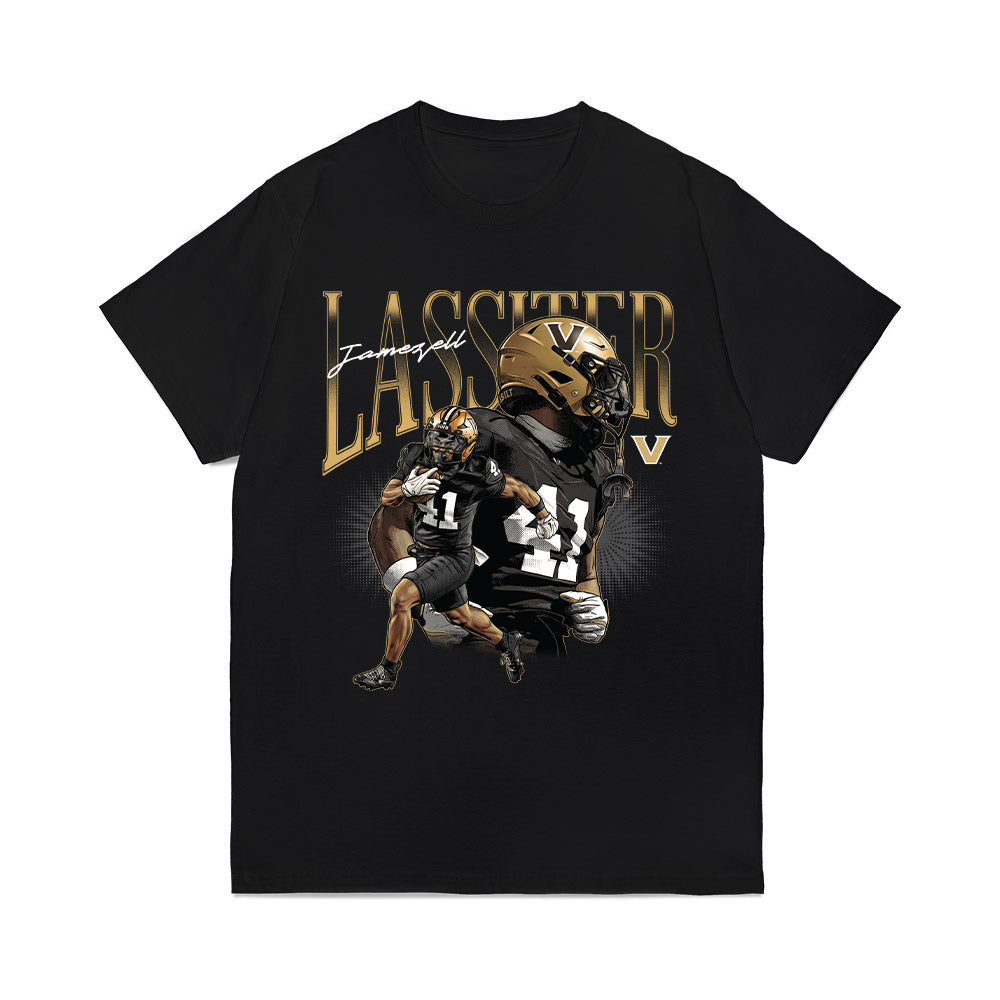 Vanderbilt - NCAA Football : Jamezell Lassiter - Collage Comfort Colors T-Shirt-0