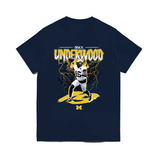 Michigan - NCAA Football : Bryce Underwood - Collage Comfort Colors T-Shirt-0