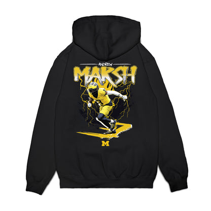 Michigan - NCAA Football : Andrew Marsh - Collage Premium Hooded Sweatshirt-1