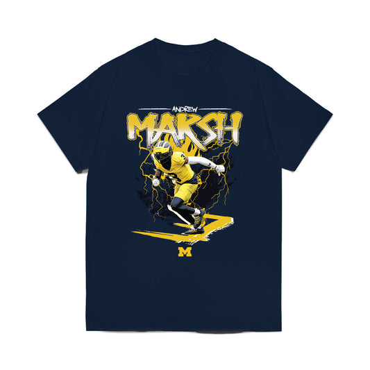 Michigan - NCAA Football : Andrew Marsh - Collage Comfort Colors T-Shirt-0