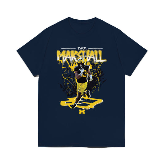 Michigan - NCAA Football : Zack Marshall - Collage Comfort Colors T-Shirt-0