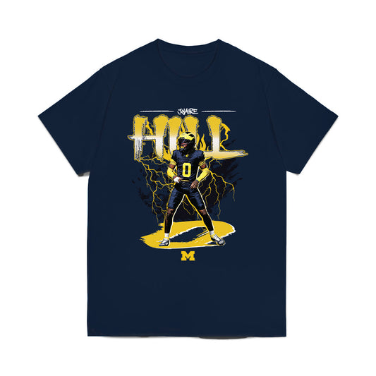 Michigan - NCAA Football : Jyaire Hill - Collage Comfort Colors T-Shirt-0