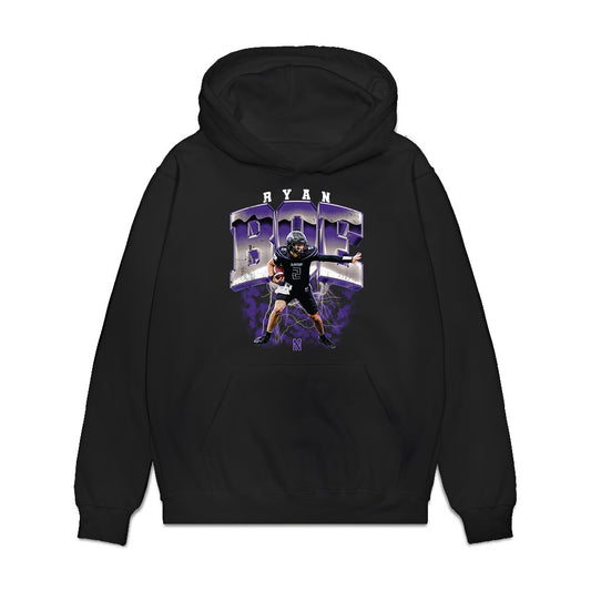 Northwestern - NCAA Football : Ryan Boe - Collage Premium Hooded Sweatshirt-0
