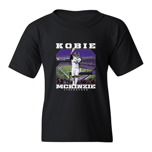 Northwestern - NCAA Football : Kobie McKinzie - Collage Youth T-Shirt-0