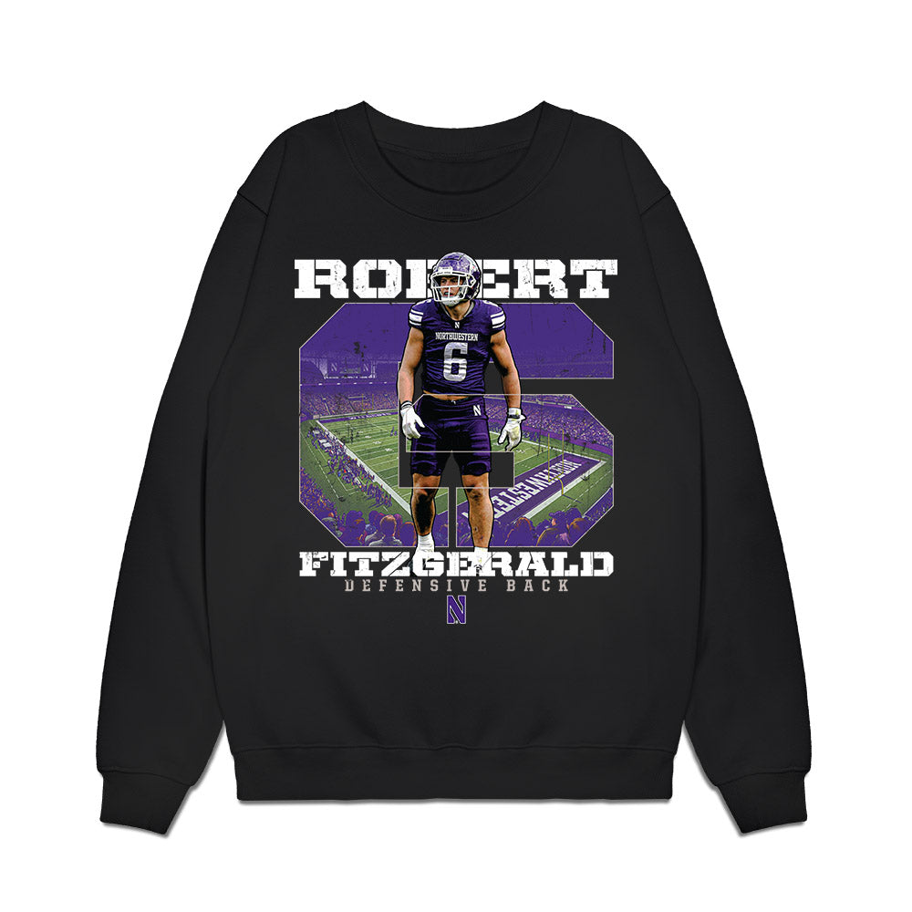 Northwestern - NCAA Football : Robert Fitzgerald - Collage Premium Crewneck Sweatshirt-0