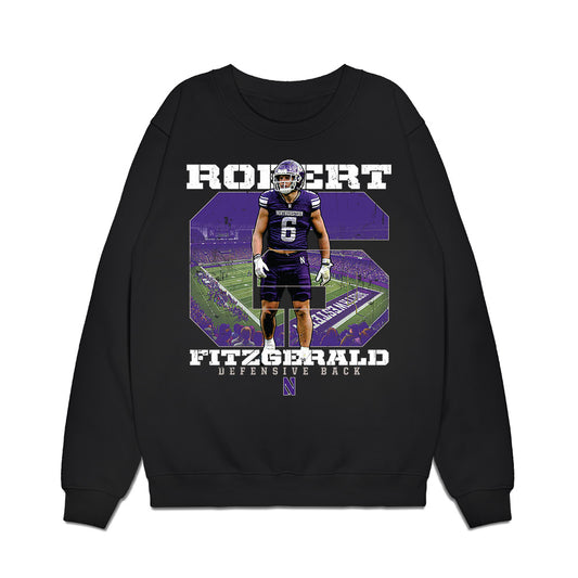 Northwestern - NCAA Football : Robert Fitzgerald - Collage Premium Crewneck Sweatshirt-0