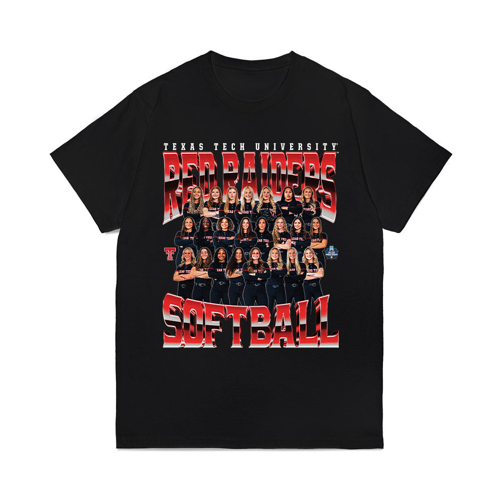 Texas Tech - NCAA Softball : Team Collage Comfort Colors T-Shirt-0