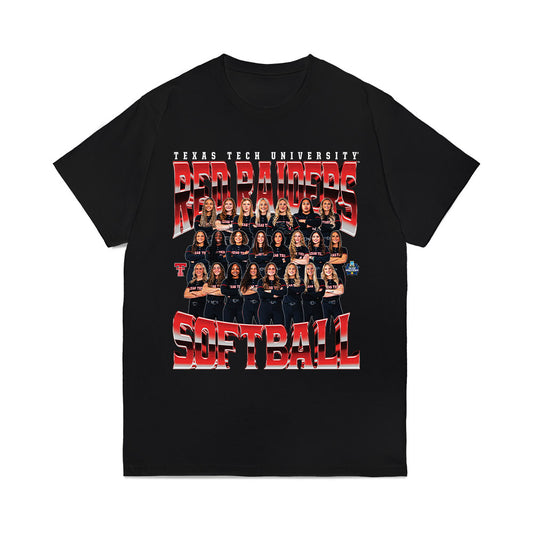 Texas Tech - NCAA Softball : Team Collage Comfort Colors T-Shirt-0