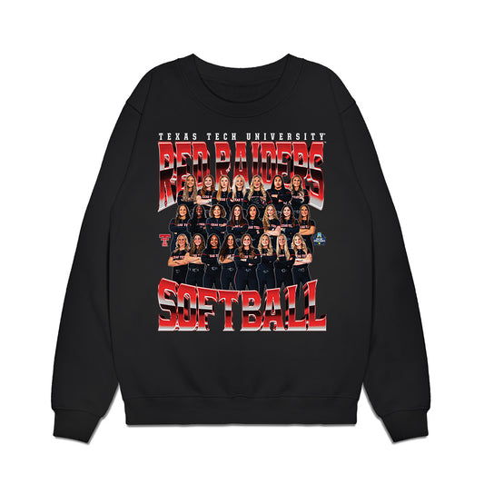 Texas Tech - NCAA Softball : Team Collage Premium Crewneck Sweatshirt-0