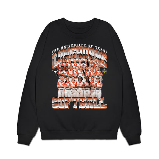 Texas - NCAA Softball : Team Collage Premium Crewneck Sweatshirt-0