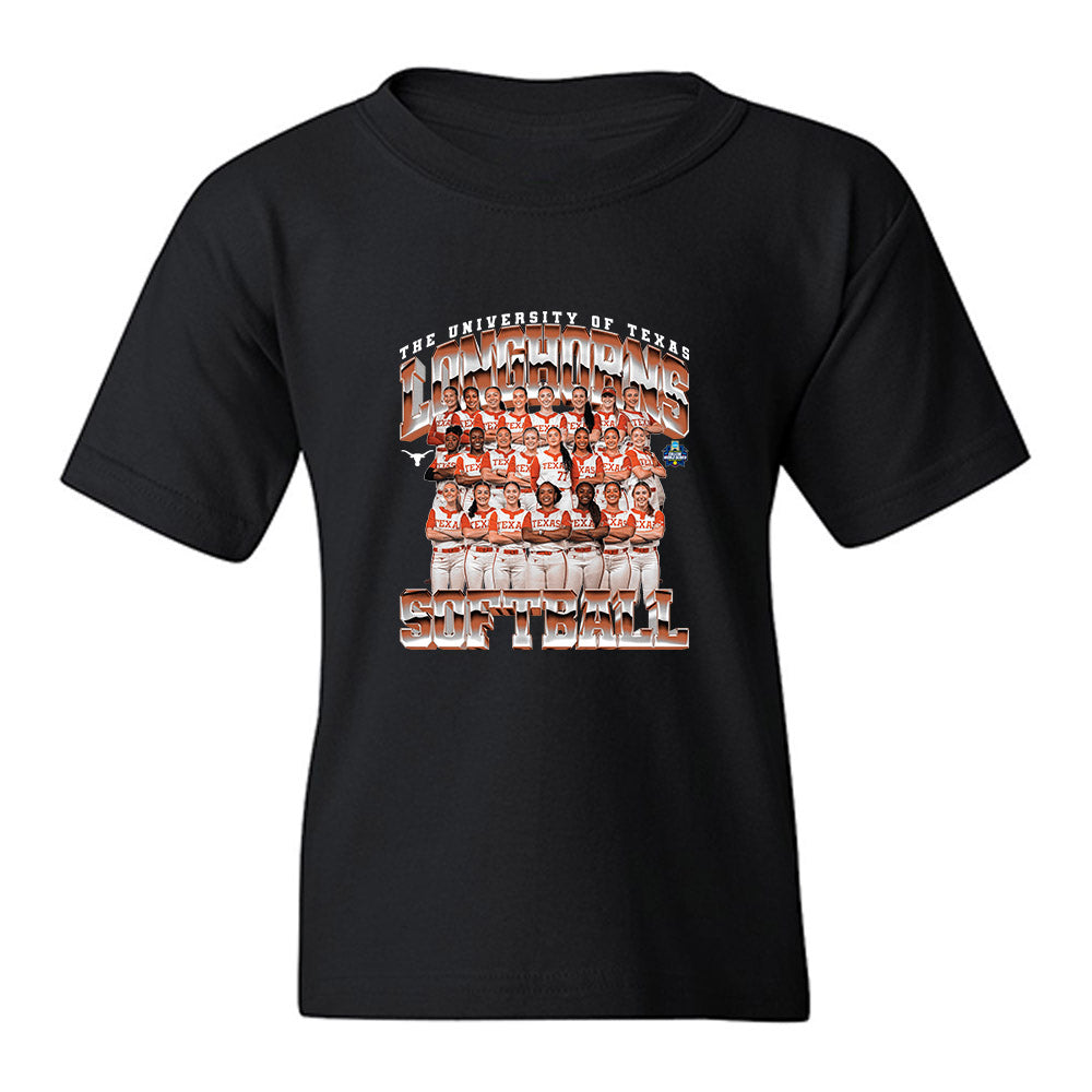 Texas - NCAA Softball : Team Collage Youth T-Shirt-0