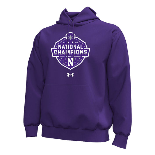Northwestern - NCAA Womens Lacrosse : 2026 National Champions Under Armour® Rival Fleece Hood-0