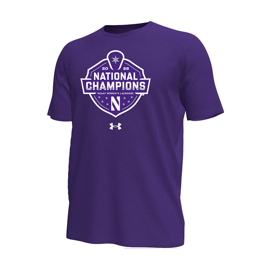 Northwestern - NCAA Womens Lacrosse : 2026 National Champions Under Armour® Tech Stretch Tee-0