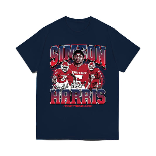 Fresno State - NCAA Football : Simeon Harris - Mr No Panic Comfort Colors T-Shirt-0