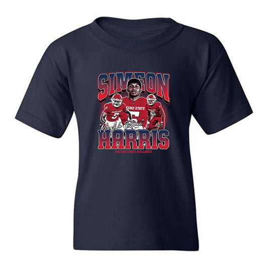 Fresno State - NCAA Football : Simeon Harris - Mr No Panic Youth T-Shirt-0