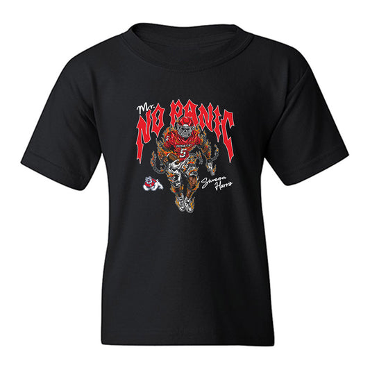 Fresno State - NCAA Football : Simeon Harris - Mr No Panic Collage Youth T-Shirt-0